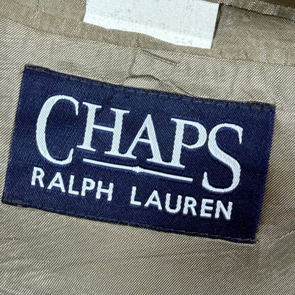 Chaps Ralph Lauren Men 46 Wool 2 Button Blazer Classic Dress Jacket Suit Coat - Picture 3 of 9